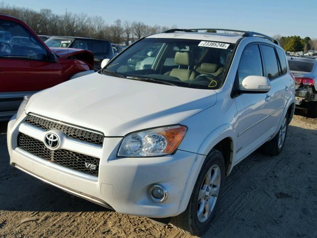 2T3YK4DV3AW007869 - 2010 TOYOTA RAV4 LIMIT WHITE photo 2