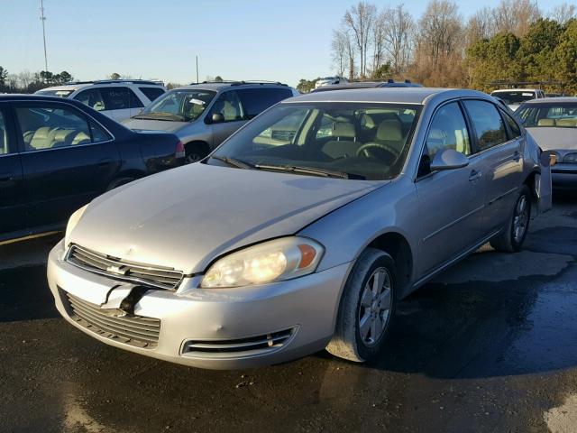 2G1WT55K079117448 - 2007 CHEVROLET IMPALA LT SILVER photo 2