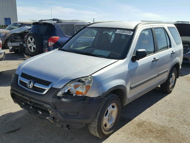 JHLRD78473C019274 - 2003 HONDA CR-V LX SILVER photo 2