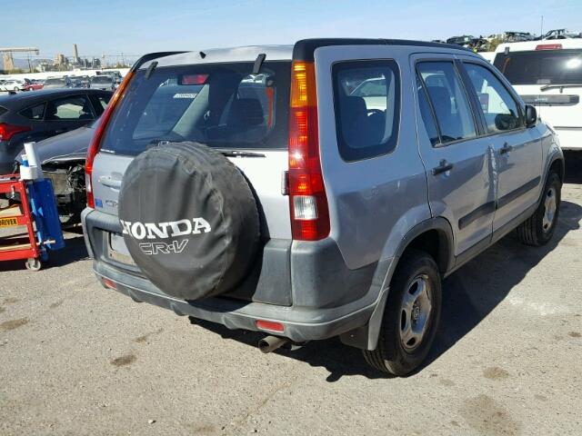 JHLRD78473C019274 - 2003 HONDA CR-V LX SILVER photo 4