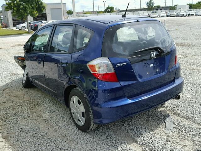 JHMGE8H35DC041899 - 2013 HONDA FIT BLUE photo 3