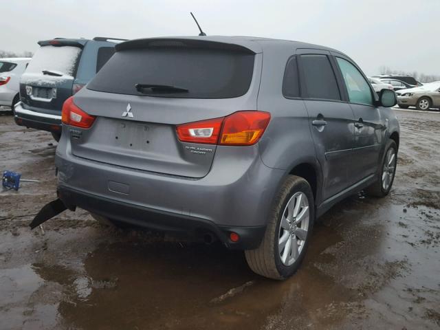 4A4AP3AU6EE009453 - 2014 MITSUBISHI OUTLANDER GRAY photo 4