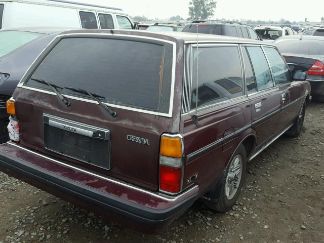 JT2MX72W0F0000475 - 1985 TOYOTA CRESSIDA L BURGUNDY photo 4