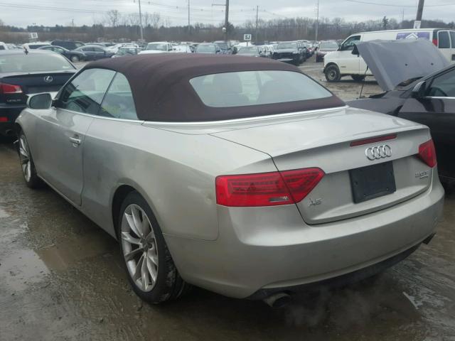 WAULFAFH0EN004569 - 2014 AUDI A5 PREMIUM GRAY photo 3