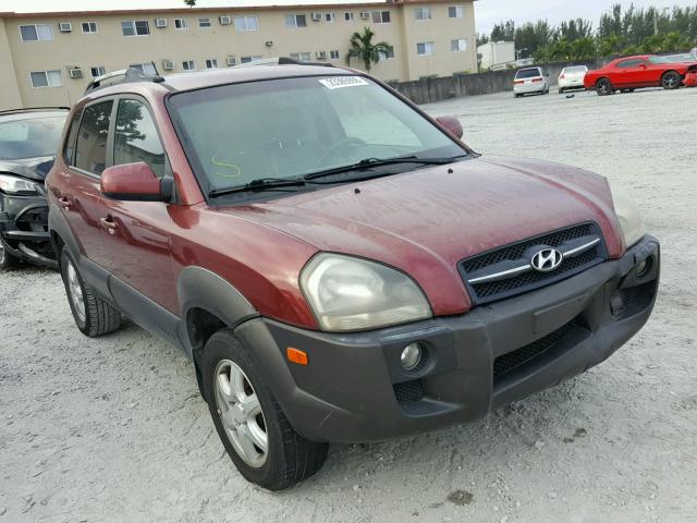 KM8JN12D15U073918 - 2005 HYUNDAI TUCSON GLS RED photo 1