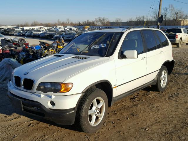 5UXFA53543LV99028 - 2003 BMW X5 3.0I WHITE photo 2