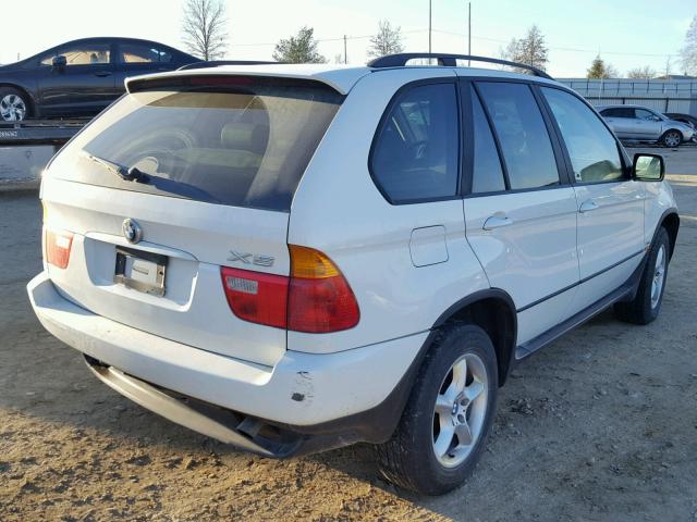 5UXFA53543LV99028 - 2003 BMW X5 3.0I WHITE photo 4