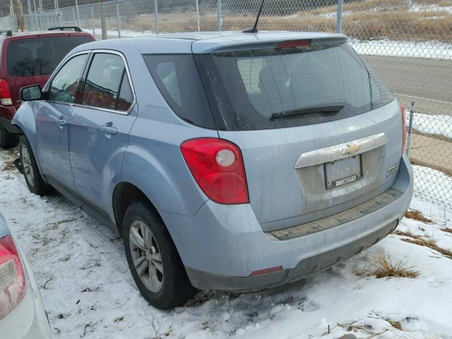 2GNALAEK4E6248592 - 2014 CHEVROLET EQUINOX LS BLUE photo 3