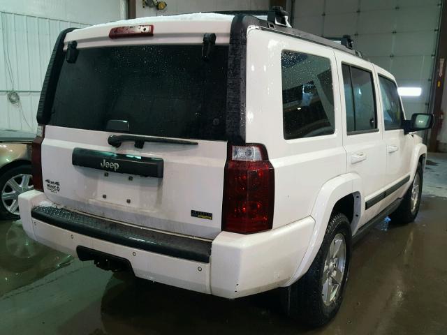 1J8HG48P37C592082 - 2007 JEEP COMMANDER WHITE photo 4