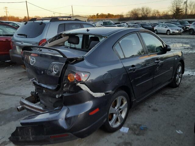 JM1BK123151323393 - 2005 MAZDA 3 S GRAY photo 4