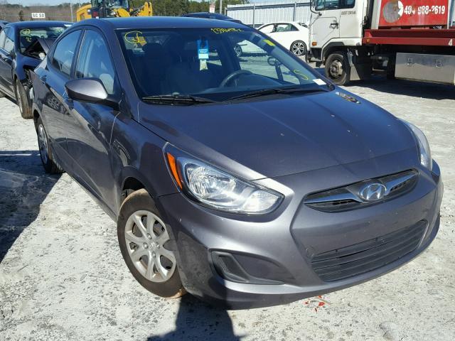 KMHCT4AE3EU643458 - 2014 HYUNDAI ACCENT GLS GRAY photo 1