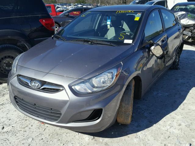 KMHCT4AE3EU643458 - 2014 HYUNDAI ACCENT GLS GRAY photo 2