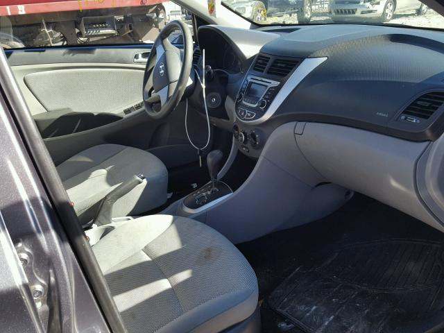 KMHCT4AE3EU643458 - 2014 HYUNDAI ACCENT GLS GRAY photo 5