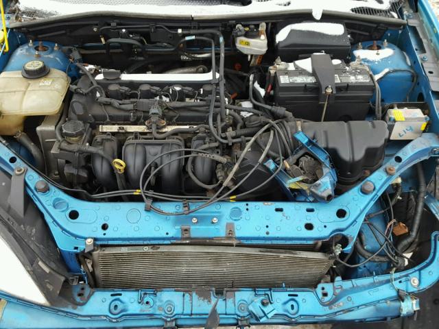 1FAHP34N77W153977 - 2007 FORD FOCUS ZX4 BLUE photo 7