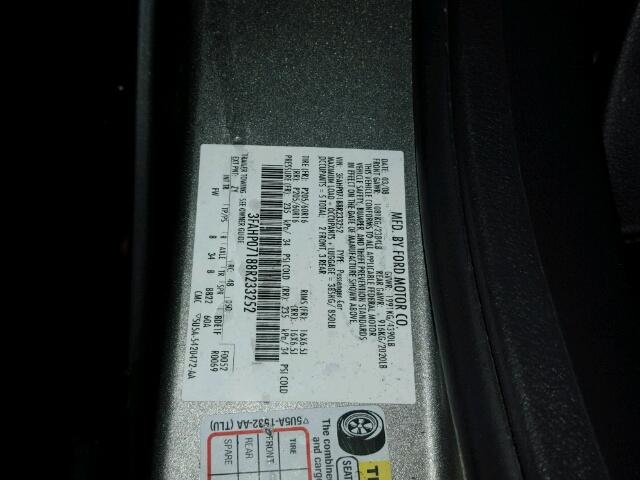 3FAHP07188R233252 - 2008 FORD FUSION SE SILVER photo 10