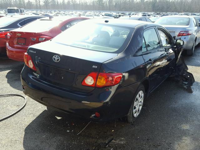 1NXBU4EEXAZ362190 - 2010 TOYOTA COROLLA BA BLACK photo 4