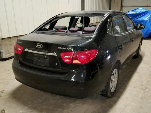 KMHDU4AD2AU908230 - 2010 HYUNDAI ELANTRA BL BLACK photo 4