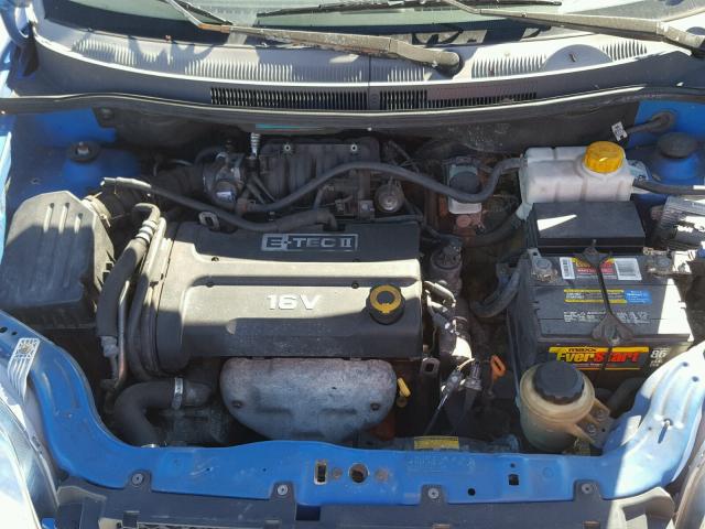 KL1TD56647B188215 - 2007 CHEVROLET AVEO BASE BLUE photo 7