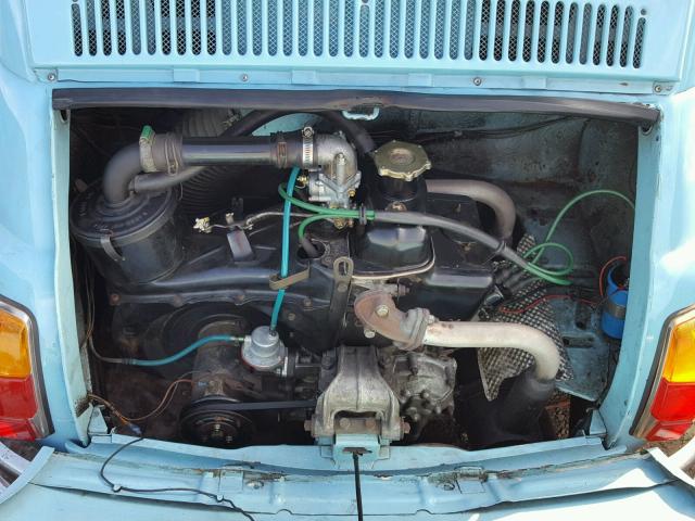 110F5090429 - 1973 FIAT 500L BLUE photo 7