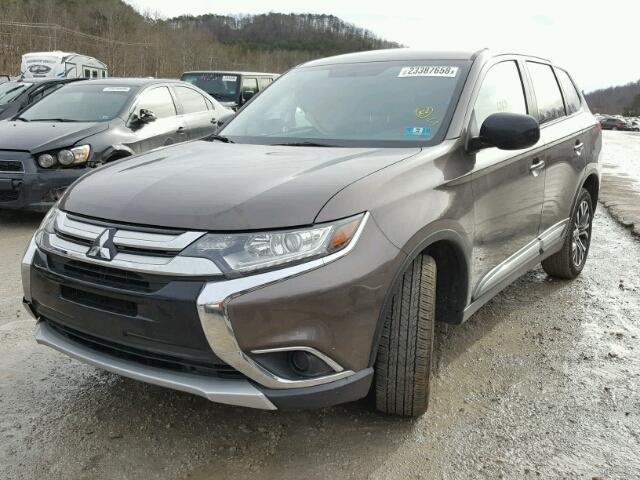 JA4AD2A38HZ050448 - 2017 MITSUBISHI OUTLANDER GRAY photo 2