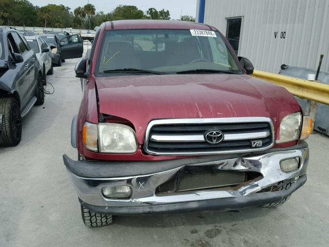 5TBBT4417YS053855 - 2000 TOYOTA TUNDRA ACC RED photo 9