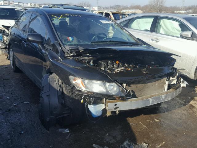 19XFA1F50AE038823 - 2010 HONDA CIVIC LX BLACK photo 1