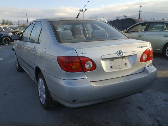 1NXBR32E73Z005195 - 2003 TOYOTA COROLLA SILVER photo 3