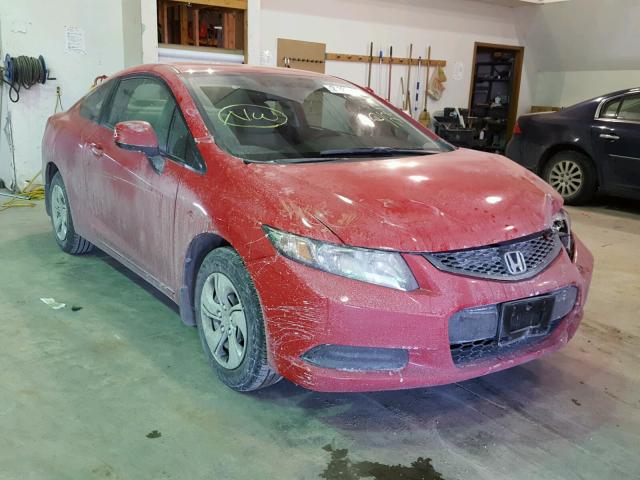 2HGFG3B53DH527713 - 2013 HONDA CIVIC LX RED photo 1