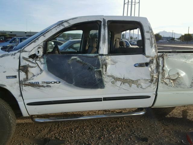 1D7KS28D26J128545 - 2006 DODGE RAM 2500 S WHITE photo 9