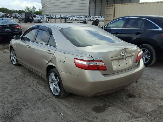 4T1BE46K47U037139 - 2007 TOYOTA CAMRY NEW GOLD photo 3