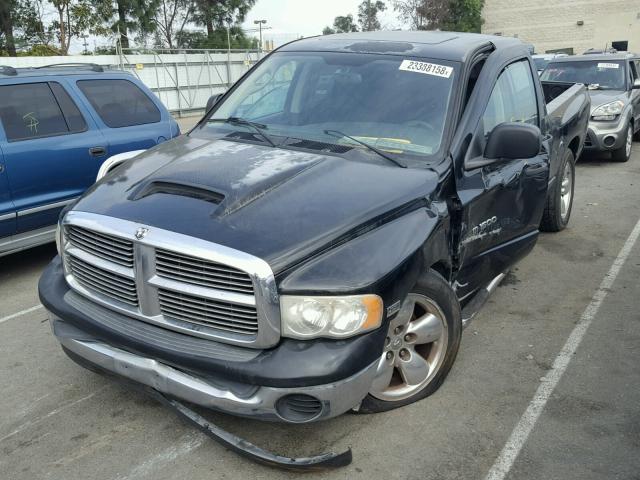 1D7HA18D25S141389 - 2005 DODGE RAM 1500 S BLACK photo 2