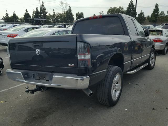 1D7HA18D25S141389 - 2005 DODGE RAM 1500 S BLACK photo 4