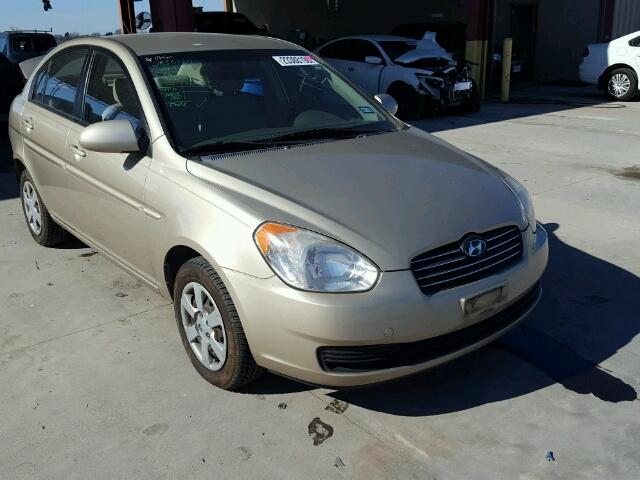 KMHCN46CX6U048593 - 2006 HYUNDAI ACCENT GLS BEIGE photo 1