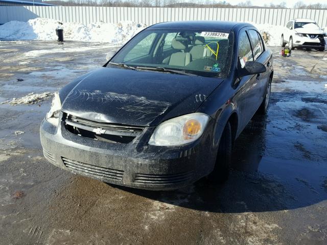 1G1AK55F667668726 - 2006 CHEVROLET COBALT LS BLACK photo 2