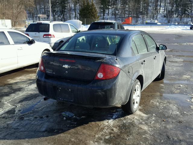 1G1AK55F667668726 - 2006 CHEVROLET COBALT LS BLACK photo 4