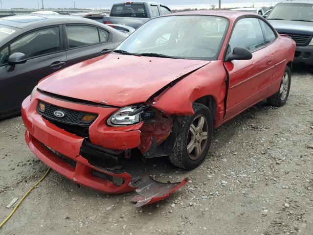 3FAFP11343R157920 - 2003 FORD ESCORT ZX2 RED photo 2