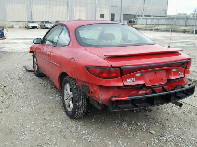 3FAFP11343R157920 - 2003 FORD ESCORT ZX2 RED photo 3