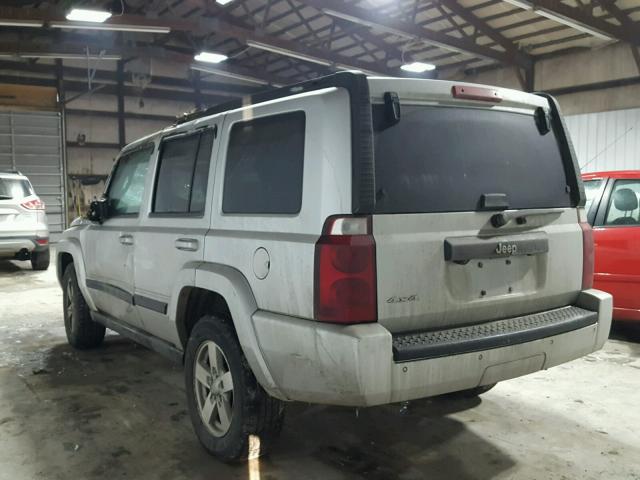 1J8HG48K68C117936 - 2008 JEEP COMMANDER SILVER photo 3