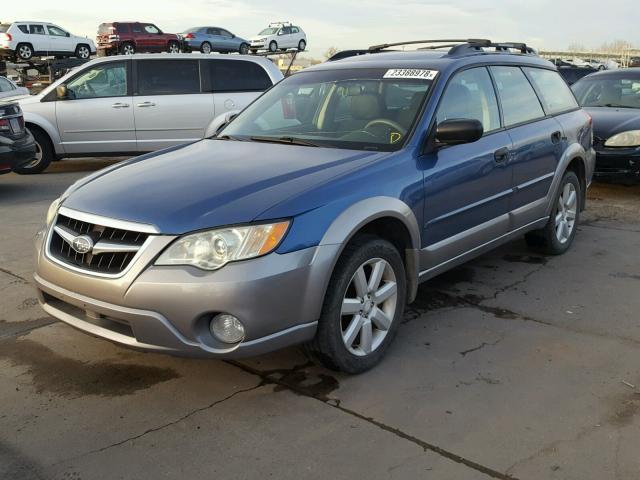 4S4BP61C787328806 - 2008 SUBARU OUTBACK 2. BLUE photo 2