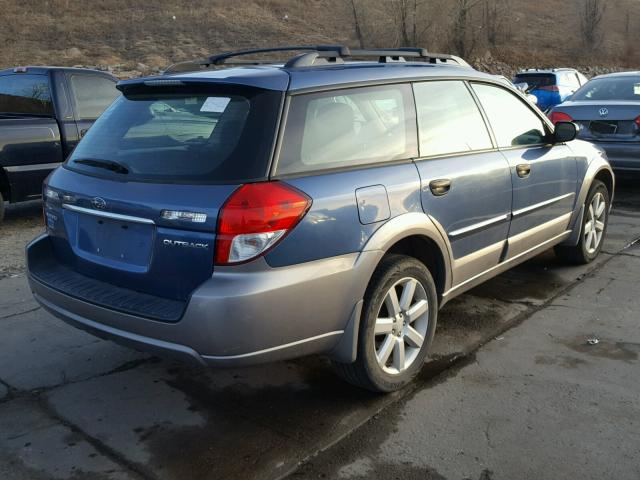 4S4BP61C787328806 - 2008 SUBARU OUTBACK 2. BLUE photo 4