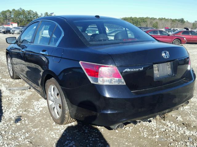 1HGCP36868A071735 - 2008 HONDA ACCORD EXL BLACK photo 3