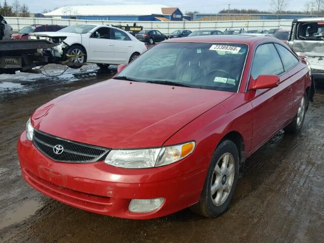 2T1CF28P5YC341338 - 2000 TOYOTA CAMRY SOLA RED photo 2