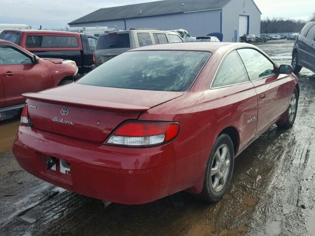 2T1CF28P5YC341338 - 2000 TOYOTA CAMRY SOLA RED photo 4