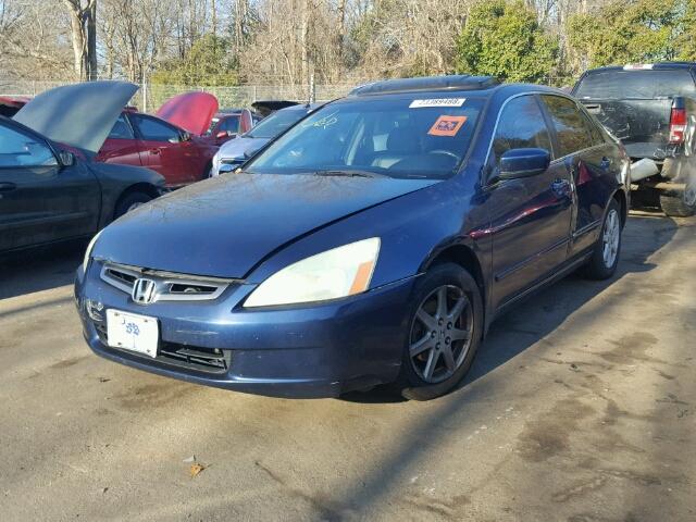 1HGCM66514A010643 - 2004 HONDA ACCORD EX BLUE photo 2