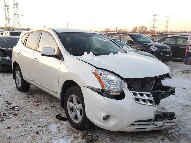 JN8AS5MV4DW649325 - 2013 NISSAN ROGUE S WHITE photo 1