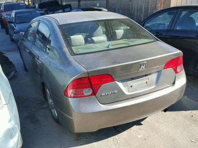 2HGFA16826H524654 - 2006 HONDA CIVIC EX GRAY photo 3