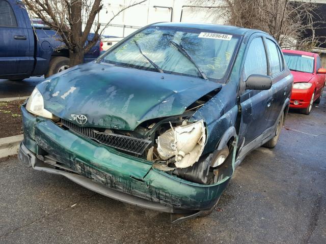 JTDBT123710123289 - 2001 TOYOTA ECHO GREEN photo 2