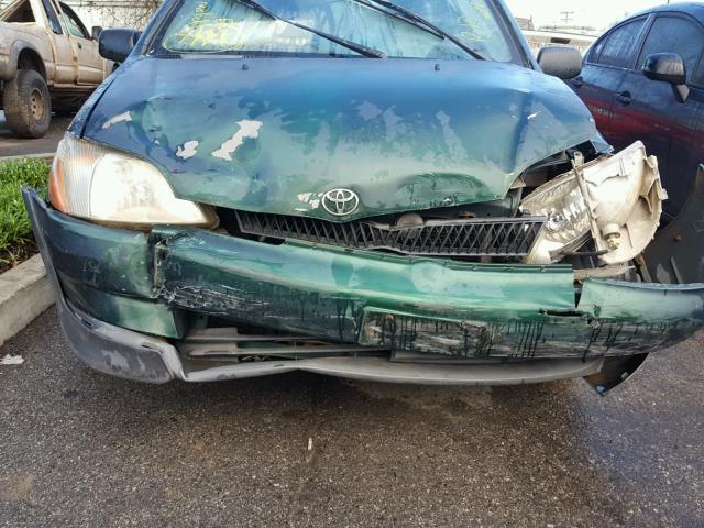 JTDBT123710123289 - 2001 TOYOTA ECHO GREEN photo 9