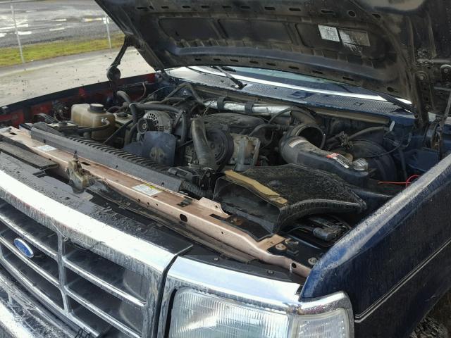 1FTHX26H7PKA86543 - 1993 FORD F250 Niebieski zdjęcie 7
