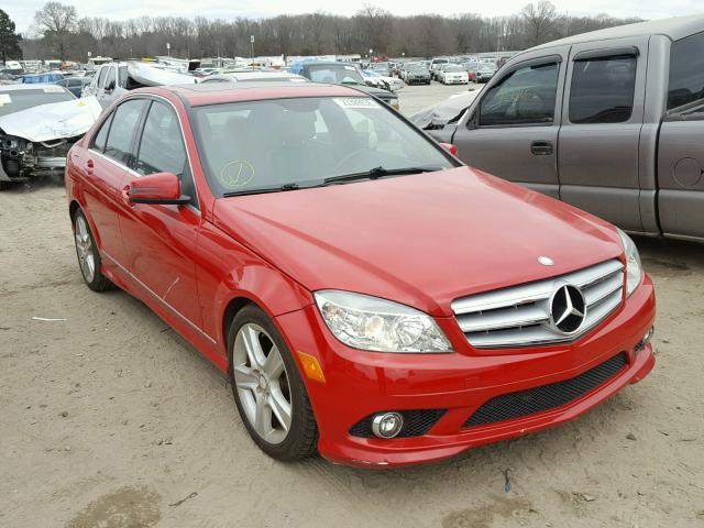 WDDGF5EBXAR091642 - 2010 MERCEDES-BENZ C 300 RED photo 1